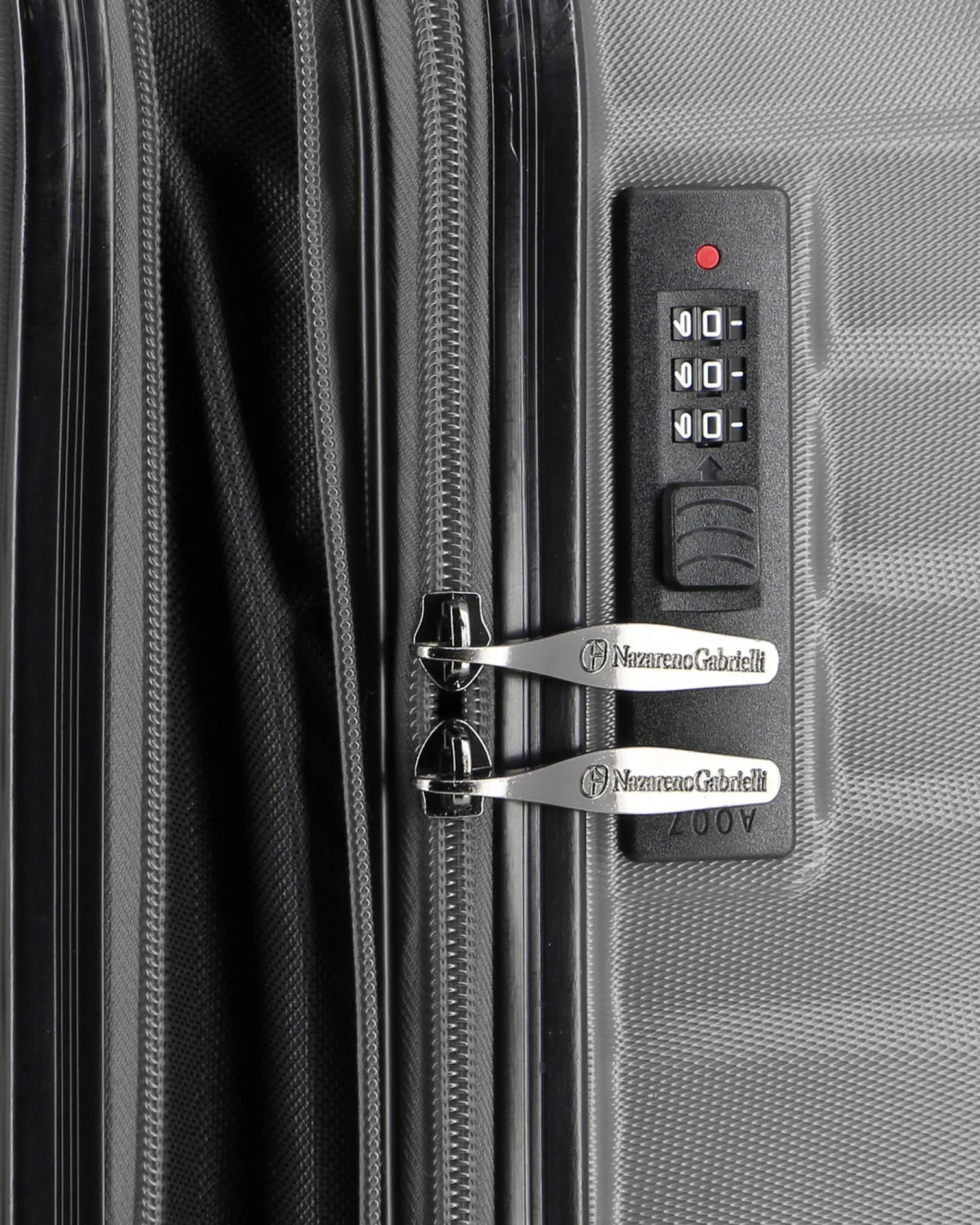 NAZARENO GABRIELLI - TROLLEY GRIGIO IN ABS 4 RUOTE