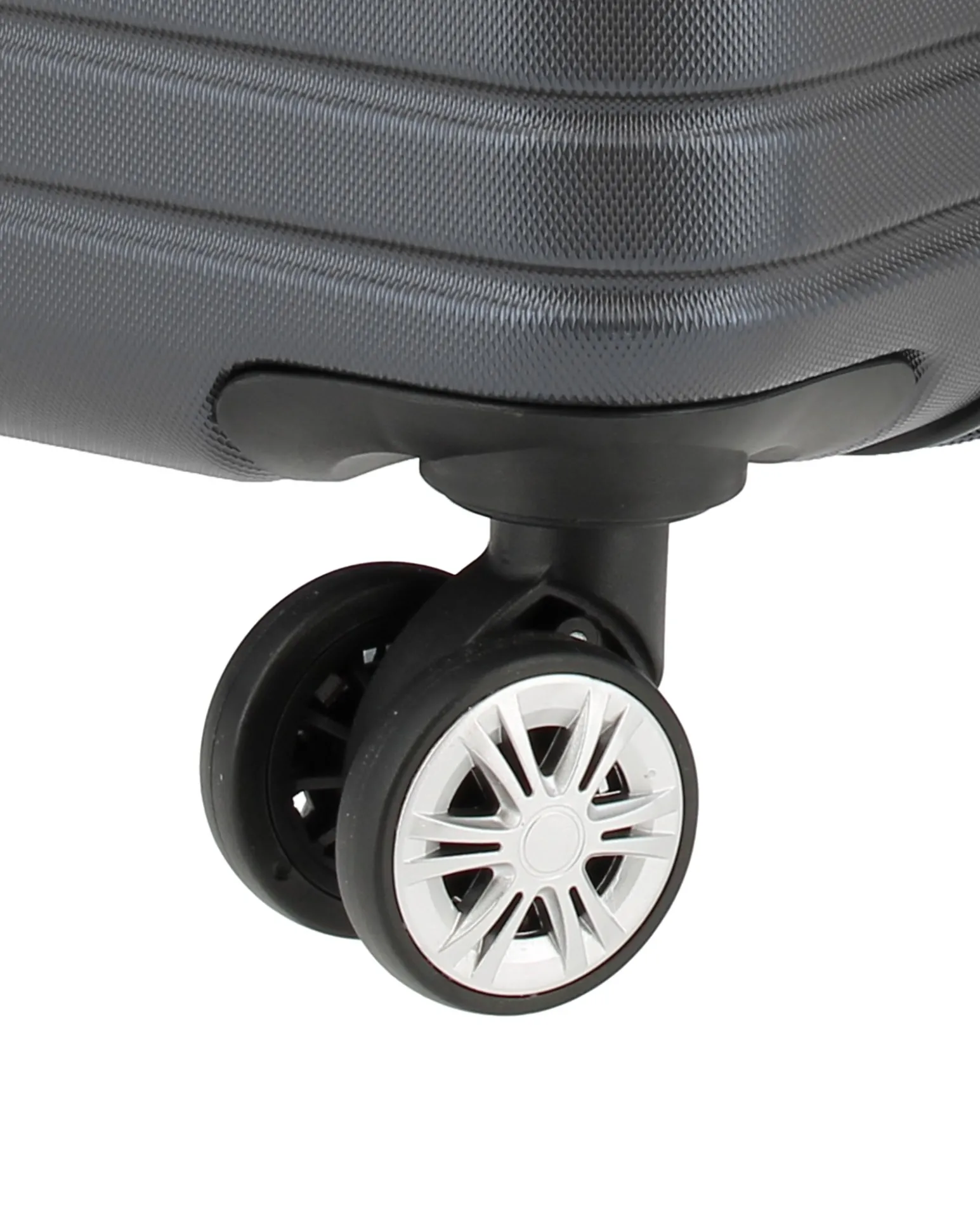 NAZARENO GABRIELLI - TROLLEY GRIGIO IN ABS 4 RUOTE