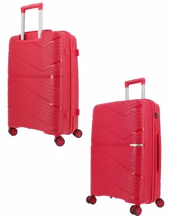 NAZARENO GABRIELLI - TROLLEY ROSSO IN ABS 4 RUOTE