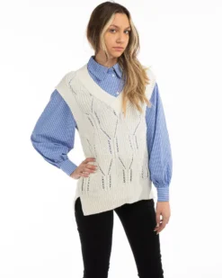NEON & NYLON by Only - MAGLIA SMANICATA ONLASTA LIFE