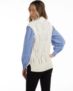 NEON & NYLON by Only - MAGLIA SMANICATA ONLASTA LIFE