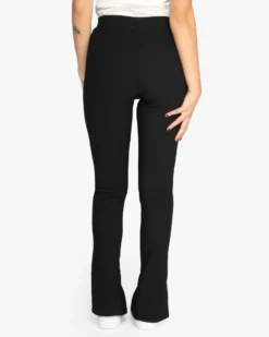 NEON&NYLON by only - Pantalone nero da donna con spacco frontale