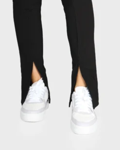 NEON&NYLON by only - Pantalone nero da donna con spacco frontale