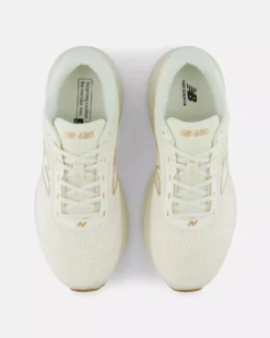 NEW BALANCE - SCARPA DA RUNNING FOAM X 680 V9 BEIGE CON DETTAGLI MARRONI DA DONNA, W680107