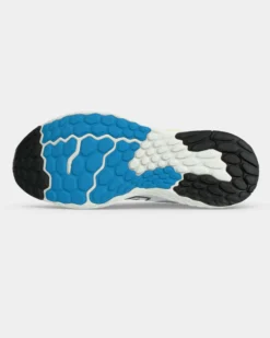 NEW BALANCE - SCARPA DA RUNNING FRESH FOAM EVOZ V4 BIANCA CON DETTAGLI GIALLO FLUO E BLU  DA UOMO, MEVOZ2AM