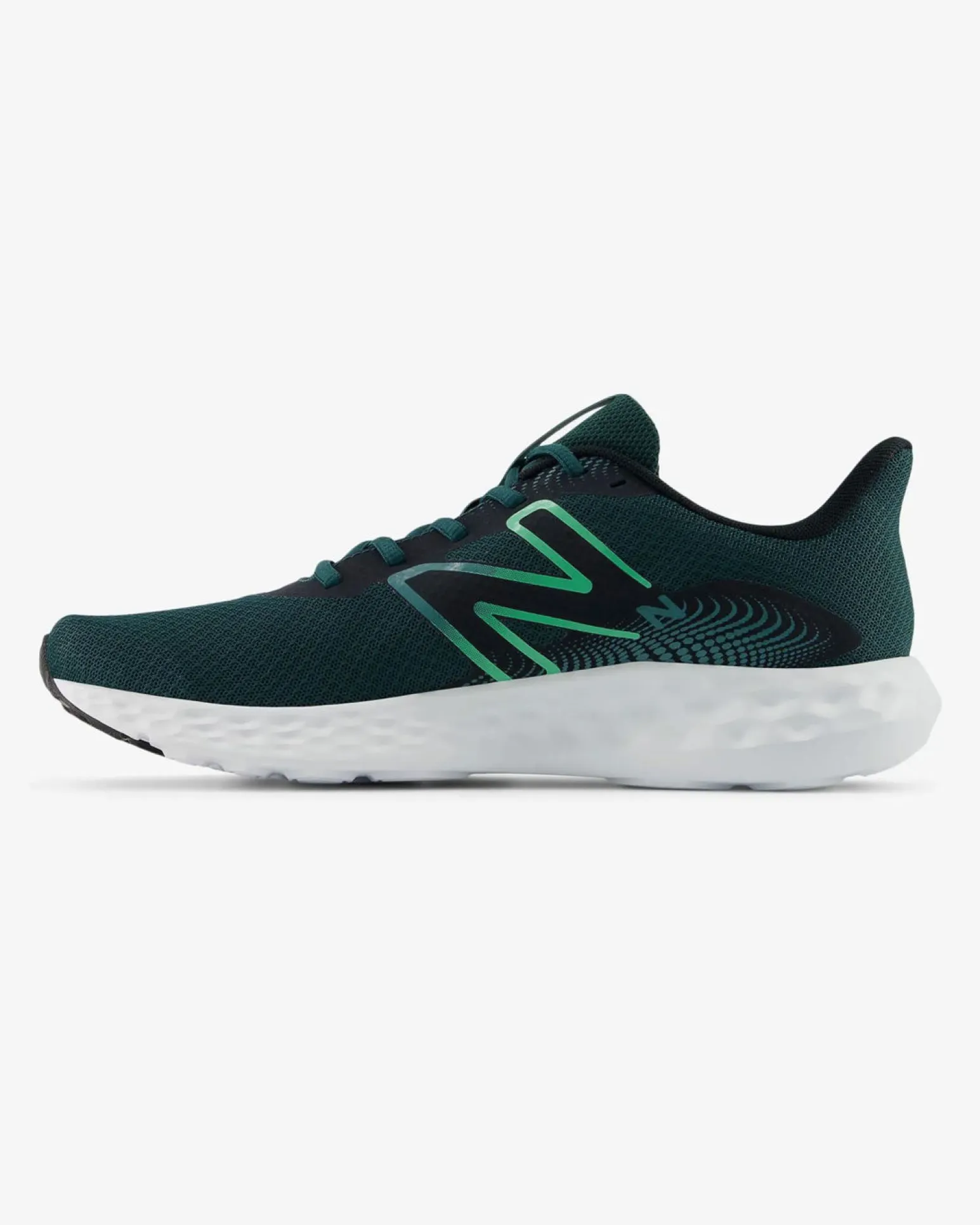 NEW BALANCE - SCARPA DA RUNNING VERDE CON DETTAGLI NERI E VERDE FLUO DA UOMO, M4118PQ