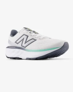 NEW BALANCE -  SCARPA DA RUNNING BIANCA CON DETTAGLI GRIGI E VERDE ACQUA DA UOMO, M5206DX