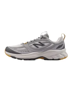 NEW BALANCE -  SCARPE DA RUNNING  TRAIL SYNTHETIC GRIGIE CON DETTAGLI GIALLI DA UOMO, M4105G0