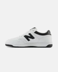 NEW BALANCE 480 - Sneaker da uomo bianche e nere in VERA PELLE con soletta Ortholite