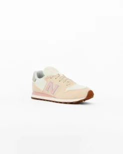 NEW BALANCE - Sneakers da donna beige e rosa con dettagli scamosciati e soletta NB comfort