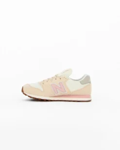 NEW BALANCE - Sneakers da donna beige e rosa con dettagli scamosciati e soletta NB comfort