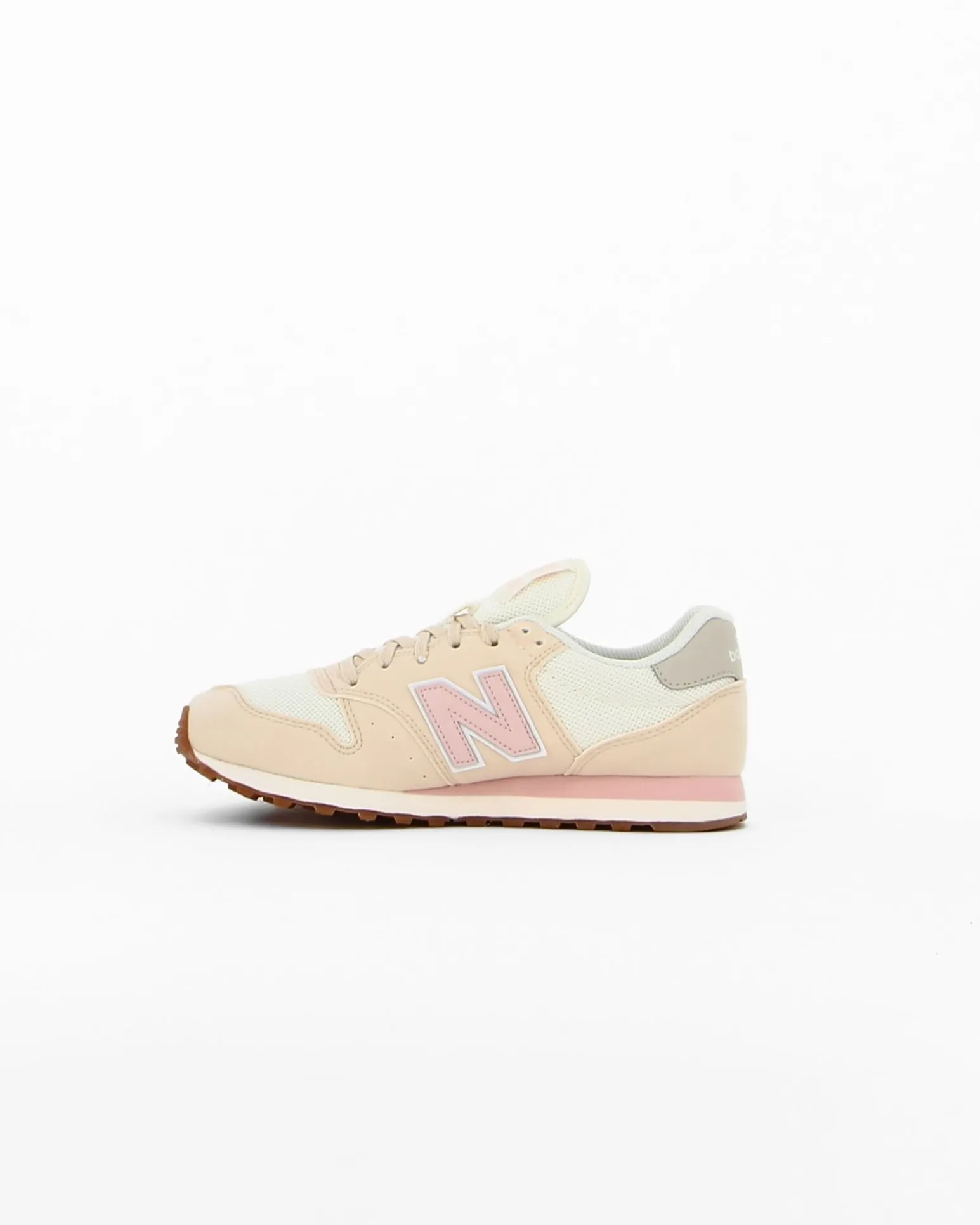 NEW BALANCE - Sneakers da donna beige e rosa con dettagli scamosciati e soletta NB comfort