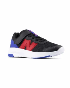 NEW BALANCE - SNEAKERS DA RUNNING BIMBO NERA, BLU E ROSSA  SYN/MESH - DAL 28 AL 35 -  PT578AB