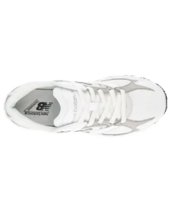 NEW BALANCE -  SNEAKERS JUNIOR LIFESTYLE BIANCHE CON DETTAGLI GRIGI DAL 35.5 AL 40, G4084GK