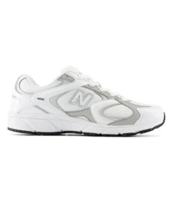 NEW BALANCE -  SNEAKERS JUNIOR LIFESTYLE BIANCHE CON DETTAGLI GRIGI DAL 35.5 AL 40, G4084GK