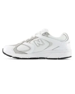 NEW BALANCE -  SNEAKERS JUNIOR LIFESTYLE BIANCHE CON DETTAGLI GRIGI DAL 35.5 AL 40, G4084GK