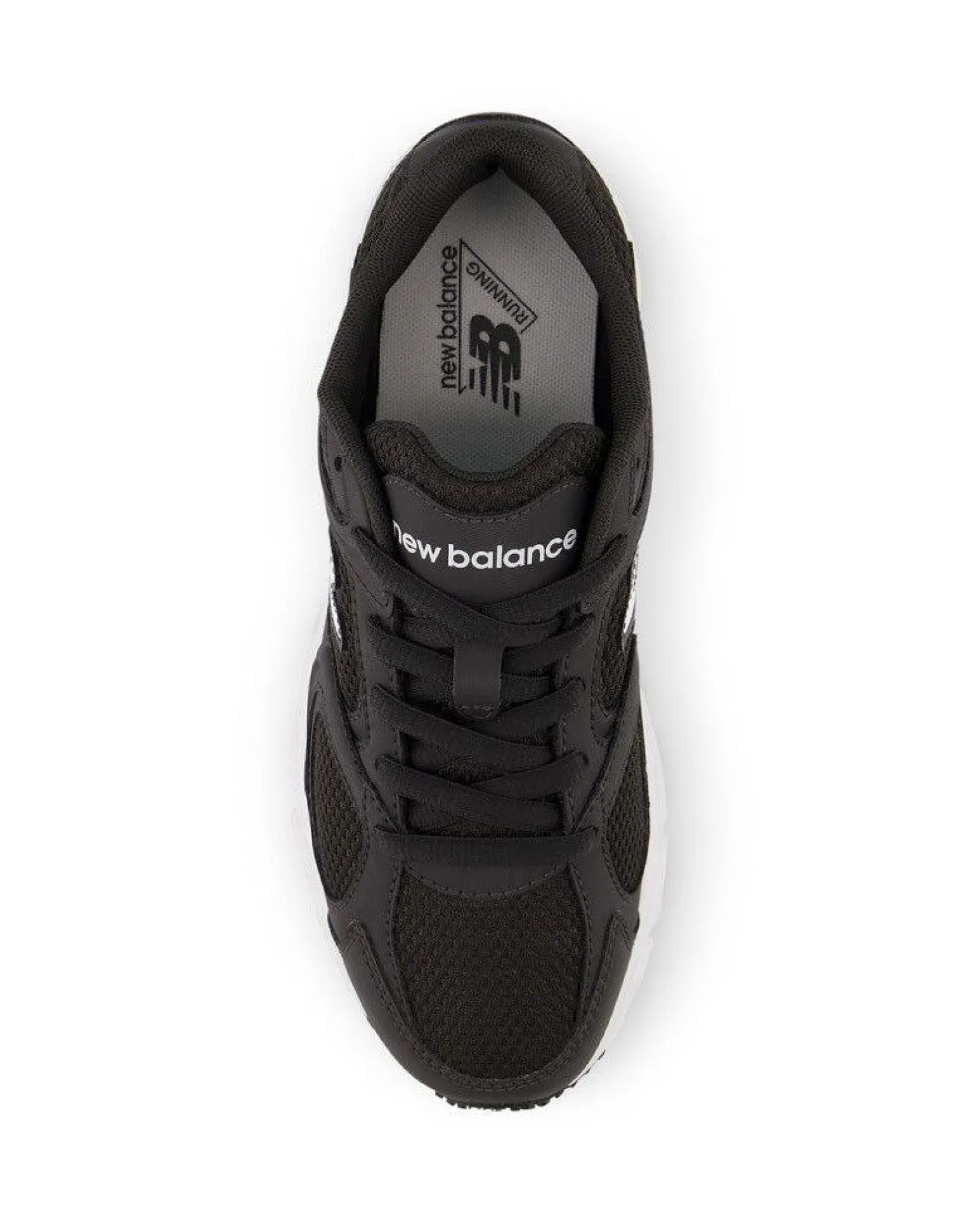 NEW BALANCE - SNEAKERS JUNIOR LIFESTYLE NERE CON DETTAGLI BIANCHI DAL 35.5 AL 40, G4081M7