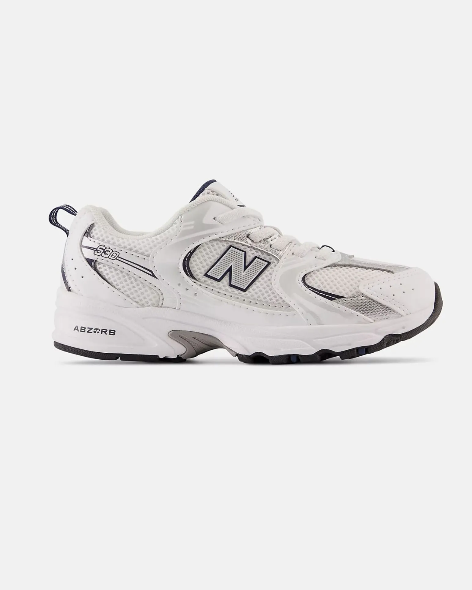 NEW BALANCE - SNEAKERS KIDS BIANCA EGRIGIA E NERA LIFESTYLE SYN/TEX PS - PZ530SB1