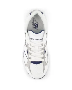 NEW BALANCE -  SNEAKERS KIDS LIFESTYLE BIANCHE CON DETTAGLI GRIGI E NERI DAL 28 AL 35, P4082XM