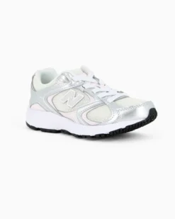 NEW BALANCE - SNEAKERS KIDS  LIFESTYLE BIANCHE, SILVER E ROSA DAL 28 AL 35, P4088NR
