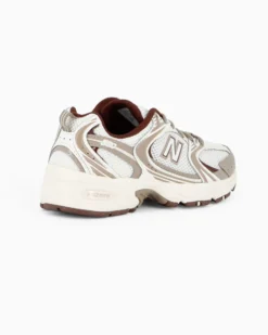 NEW BALANCE - SNEAKERS LIFESTYLE BIANCHE CON DETTAGLI MARRONI E BEIGE DA DONNA, U530COB