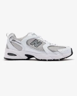 NEW BALANCE - SNEAKERS LIFESTYLE BIANCHE CON DETTAGLI NERI E GRIGI, U530KLB