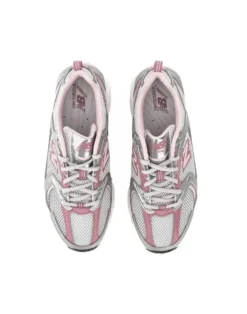 NEW BALANCE - SNEAKERS LIFESTYLE SILVER CON DETTAGLI ROSA CHIARO E ROSA ANTICO, U53022Q
