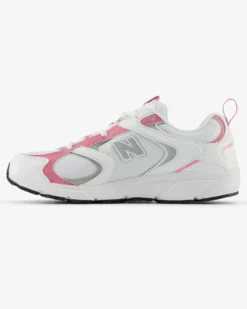NEW BALANCE - SNEAKERS LIFESTYLE BIANCA CON DETTAGLI ROSA E SILVER DA DONNA, U4087QY