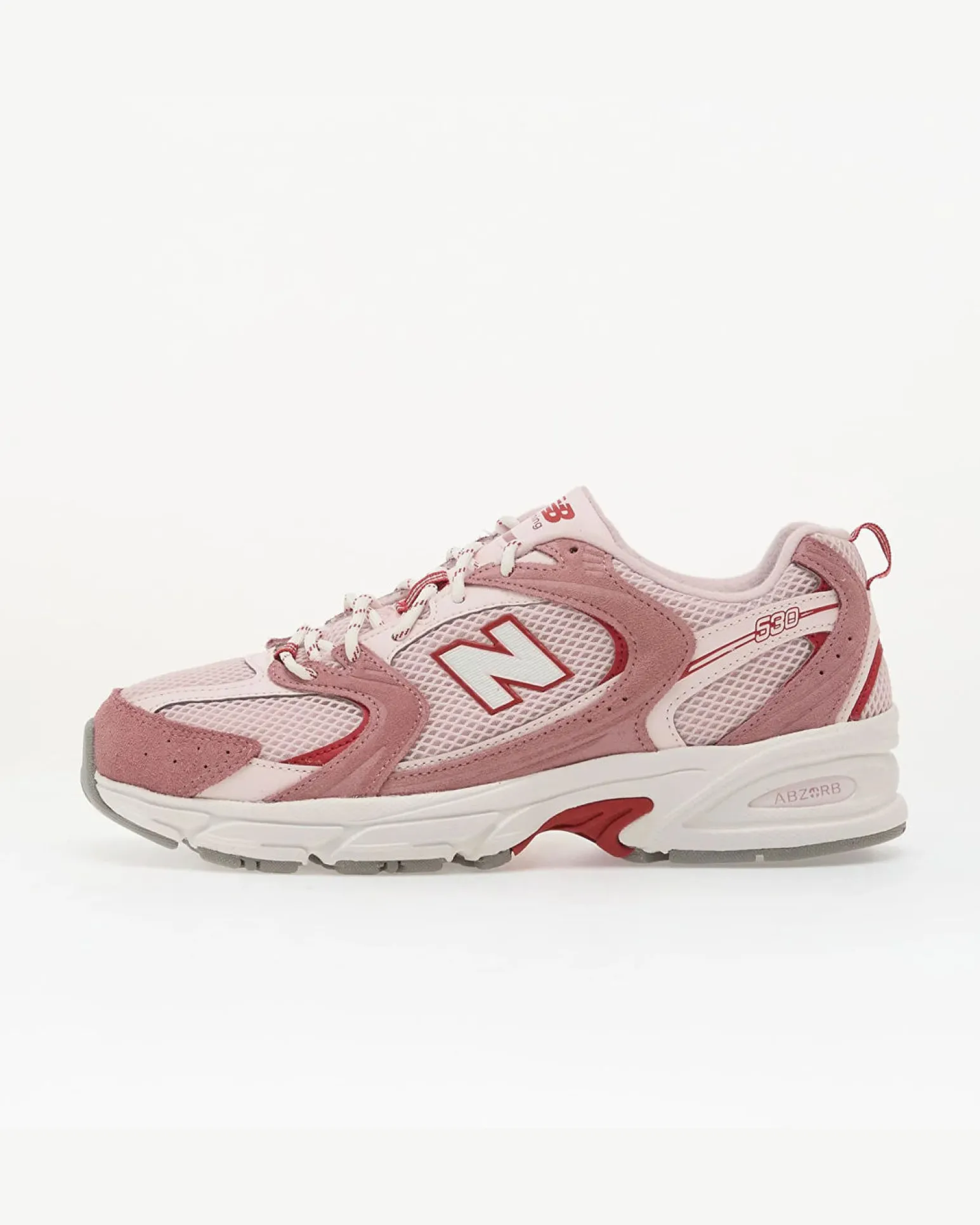 NEW BALANCE - SNEAKERS LIFESTYLE ROSA ANTICO CON DETTAGLI ROSA, BIANCHI E ROSSI, U5304GM