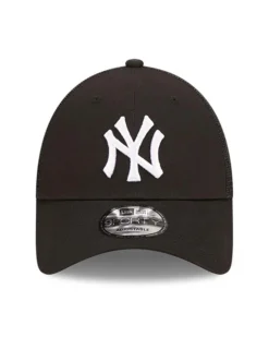 NEW ERA - Cappello nero regolabile con logo bianco e pannello posteriore in mesh - 9 FORTY