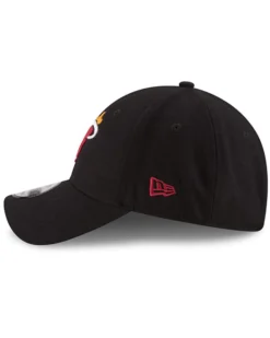 NEW ERA - Cappello regolabile nero con logo Miami Heat - 9FORTY