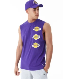 NEW ERA - SMANICATO NBA LOS ANGELES LAKERS DA UOMO, 60435473