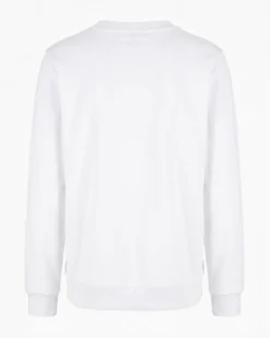 ONLY - MAGLIA MANICA LUNGA BIANCA  CON LOGO STRASS DA DONNA, 10114
