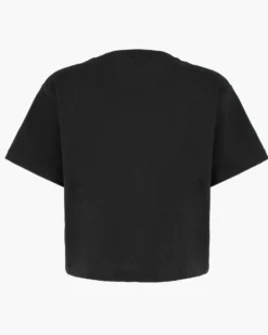 ONLY - T-SHIRT MEZZA MANICA NERA CON DETTAGLI FUXIA DA DONNA - 10100