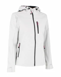 ON SPIRIT - GIACCA DONNA CON CAPPUCCIO SOFTSHELL BIANCA - CLELIA