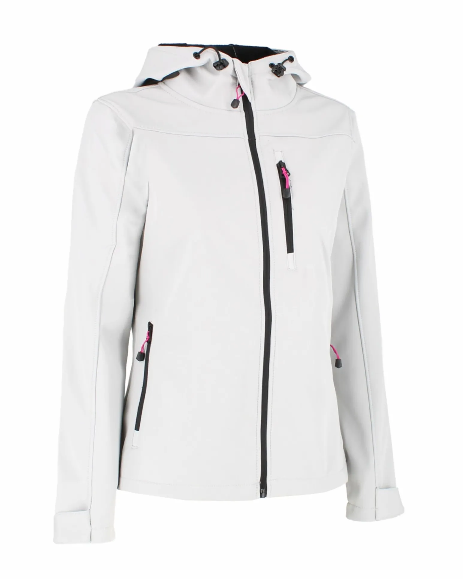 ON SPIRIT - GIACCA DONNA CON CAPPUCCIO SOFTSHELL BIANCA - CLELIA