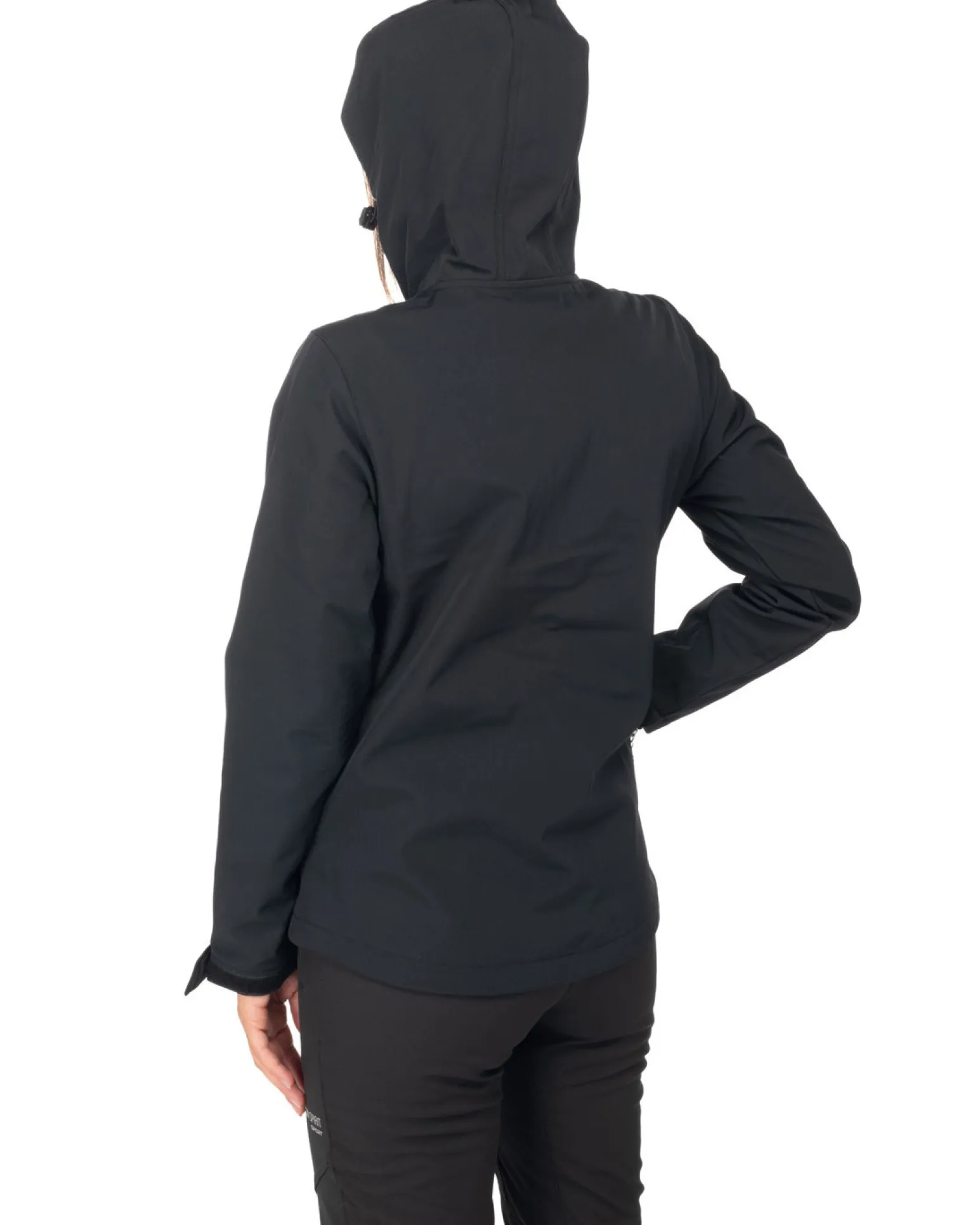 ON SPIRIT - GIACCA DONNA CON CAPPUCCIO SOFTSHELL NERA - CLELIA