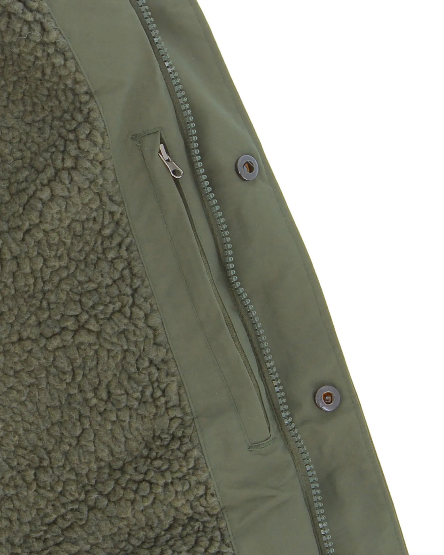 ON SPIRIT - GIUBBINO CON CAPPUCCIO FULL ZIP E BOTTONI DA UOMO VERDE MILITARE, GIDEON