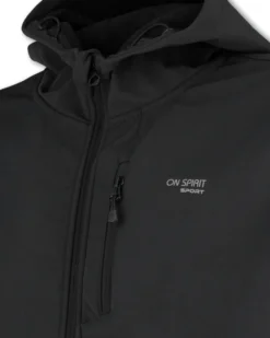 ON SPIRIT - GIUBBINO CON CAPPUCCIO FELPATO SOFTSHELL UOMO NERO - MAURO