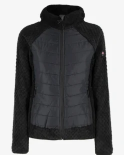 ON SPIRIT -GIUBBINO CON CAPPUCCIO FULL ZIP DONNA NERO - DALIDA