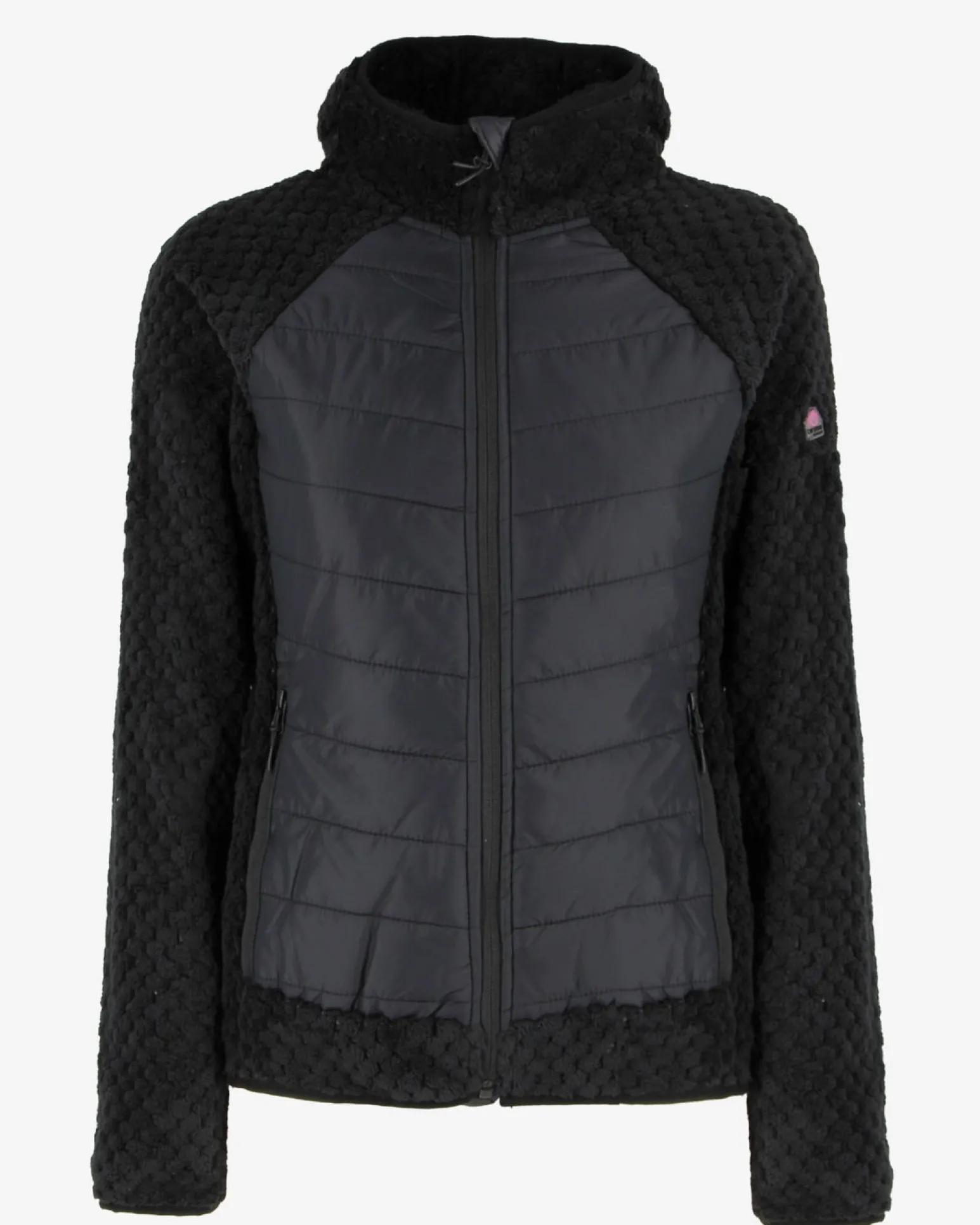 ON SPIRIT -GIUBBINO CON CAPPUCCIO FULL ZIP DONNA NERO - DALIDA