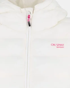 ON SPIRIT - GIUBBINO DONNA CON CAPPUCCIO BIANCO - LUISA