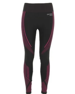ON SPIRIT -  LEGGINGS  TERMICI DONNA  NERI E FUXIA  ORIETTA  - AD9V181
