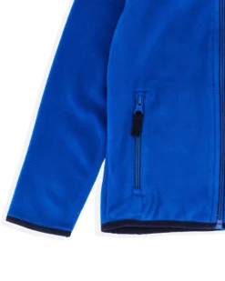 ON SPIRIT - MAGLIA MICROPILE BLU ELETTRICO  FULL ZIP DA RAGAZZO