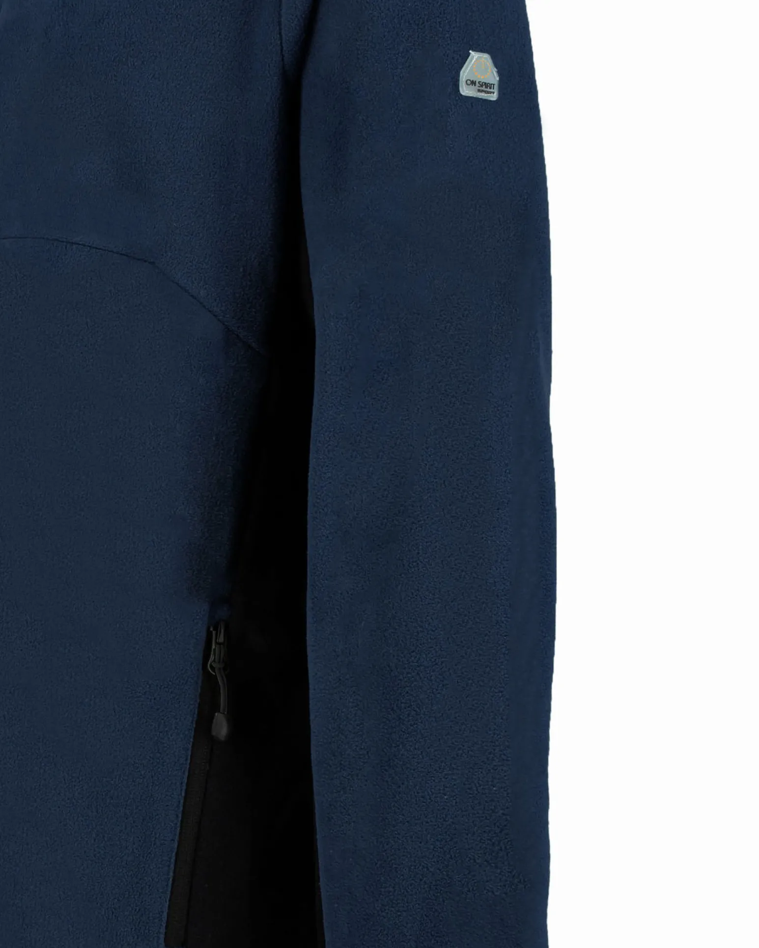 ON SPIRIT - MICROPILE UOMO FULL ZIP BLU E NERO - IVAN