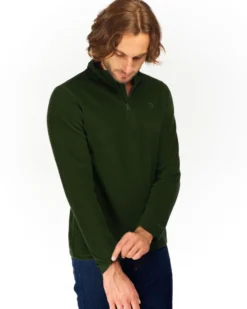 ON SPIRIT - MICROPILE UOMO  MEZZA ZIP NERO - VITTORIO