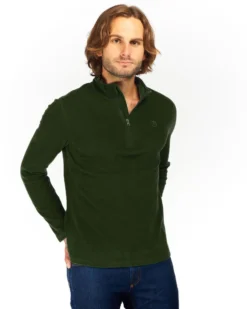 ON SPIRIT - MICROPILE UOMO MEZZA ZIP NERO - VITTORIO
