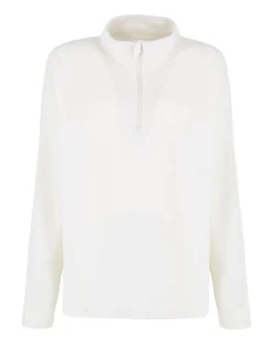 ON SPIRIT - MICROPILE UOMO  MEZZA ZIP BIANCO - VITTORIO