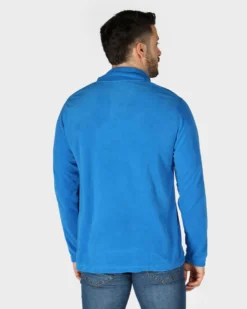 ON SPIRIT - MICROPILE UOMO MEZZA ZIP BLU ROYAL - VITTORIO
