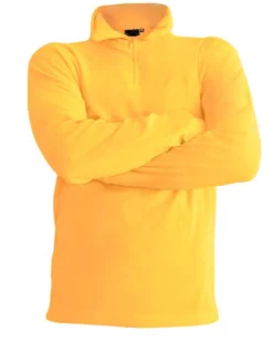 ON SPIRIT - MICROPILE UOMO  MEZZA ZIP GIALLO - EDOARDO